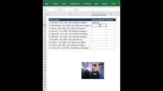 CARA CEPAT MENGAMBIL SEBAGIAN DATA DI EXCEL  #belajarexcel #shortvideo #microsoftoffice