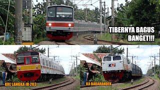 Spot Disini Bagus Banget Dengan Tibernya Ada KRL JR 203 Series Dan Kereta Api Babarandek Juga