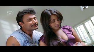 Darshan Helping Nikita in Kitchen Romantic Scene  Prince Kannada Movie