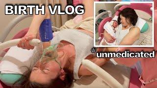 BIRTH VLOG *Raw Real INTENSE* Labour& Birth Unmedicated First Baby Emotional