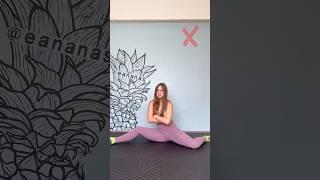 EASY TIPS FOR SPLITS  #flexibility #gymnast #splits #easytutorial #shorts