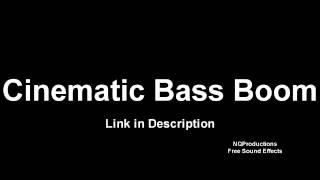 Cinematic Bass Boom   Free Sound Effects HD