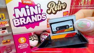 NEW ZURU MINI BRANDS RETRO SERIES 1 Unboxing Full Box Mystery Capsule Zuru Toys