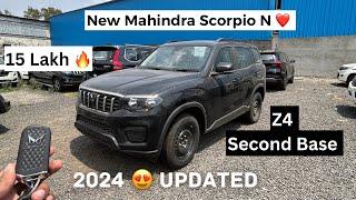 New Mahindra Scorpio N ️ 2024 Updated Z4  Second Base @15L #mahindra #scorpion