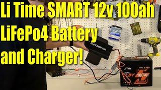 Li Time SMART 12v 100ah Lifepo4 Group24 Battery and Charger Review.  Great for RVs