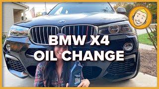 BMW X4 F26 OIL CHANGE and SERVICE LIGHT RESET X3 F25