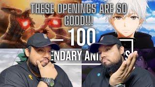 FIRST TIME REACTING to Top 100 Anime Openings of All Time  The List was AMAZING