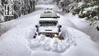 EXTREME Winter Snow Storm Camping Off-Road TOO DEEP