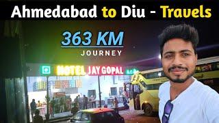 Ahmedabad to Diu Journey - Travels Sleeper Bus Vlog  DIU TRIP #EP1