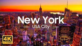 New York 4K Video UHD - Relaxing Piano Music Beautiful Nature Scenic  Stress ReliefAnxiety Relief