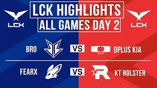 LCK Highlights ALL GAMES Day 2  LCK Spring 2024