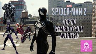 Marvels Spider-Man 2 PS5  Top 10 Symbiote Suits Wishlist