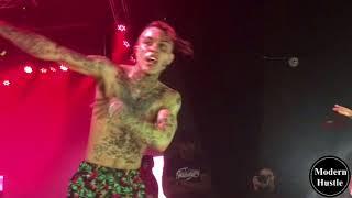 Lil Skies - Red Roses Ft. Landon Cube Live Performance 2x With CUFBOYS & Lil XAN