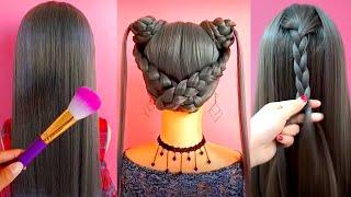 PEINADOS FÁCILES & BONITOS con & sin TRENZAS para cabello largo