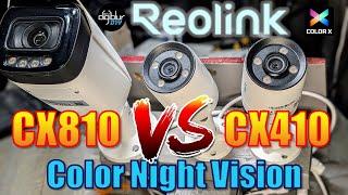 Reolink CX810 vs CX410 Duel in the Dark - Color Night Vision Cameras