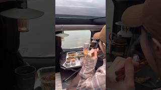 바다에 떠 있는 기분 창 밖 차 안 스텔스 차박 캠핑 #shorts #solocamping #carcamping #picnic #sea