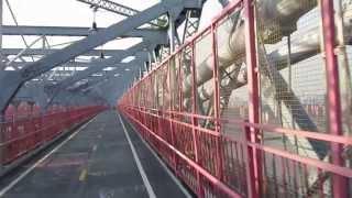 Video of going over Williamsburg Bridge 4th part center of East River