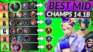 NEW MID LANE Champions TIER LIST for 14.1 - LoL Season 14 Meta Guid