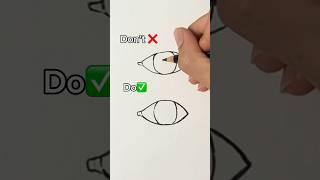 DO vs DON’T eye drawing