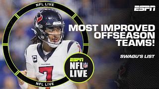 Jets Texans and Ravens among Swagus top 5 most improved teams in the offseason   NFL Live