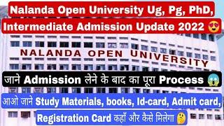 Nalanda open university Ug Pg intermediate PhD admission 2022 Apply Online Admission form #nou
