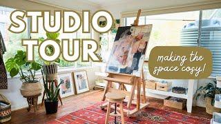 Cosy Art Studio Tour + How to Create an Inspiring Art Space