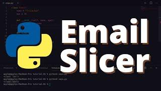 37 Email Slicer in Python  Python Project #4