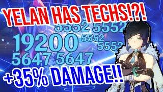 NEW C0 Yelan Techs increase her damage EVEN MORE Genshin Impact 2.7