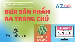 Hướng dẫn đưa sản phẩm hiển thị ra trang chủ website WordPress