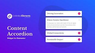 Content Accordion Widget for Elementor