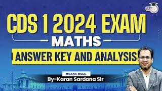 CDS 1 2024 Answer Key  Detailed Solution  CDS 1 2024 Maths Paper Solution  CDS Maths Answer 2024