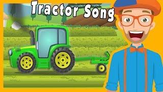 Tractors for Kids with Blippi  The Tractor Song