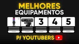 Top 7 equipamentos essenciais para gravar videos e fazer lives no YouTube 2024