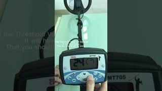 MT705 metal detector how to set and test.