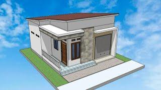 #74 Desain Toko Minimalis │ Rumah 6x6 Meter Ada Ruang Tokonya