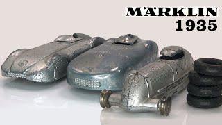 Mercedes racing cars from 1935. Renovation and repair of Marklin models.