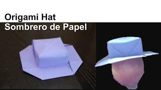 How to Make an Origami Hat DIY Dress up Fashion - Cómo hacer un Sombrero de Papel Manualidades Moda