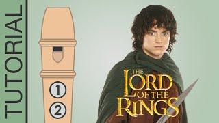 Concerning Hobbits Lord of the Rings Theme Song - Recorder Flute Tutorial
