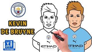 How To Draw Kevin De Bruyne  Como dibujar jugadores de futbol - Draw Football Player Step By Step