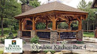 Timber Frame Outdoor Kitchen & Pavilion Part 4