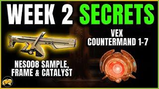 Destiny 2 - CHOIR OF ONE Catalyst - Week 2 Secrets - NES008 Catalyst Puzzle Vex Countermand 1-7