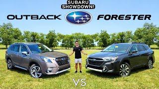 BEST SUBARU SUV?? -- 2024 Subaru Outback vs. Subaru Forester Comparison