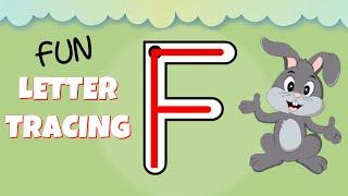 How to Write the Uppercase Letter F - Uppercase Alphabet for Kids