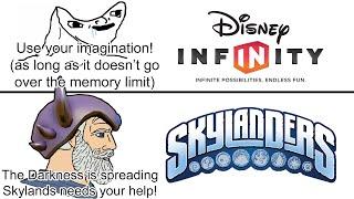 The Virgin Disney Infinity VS The Chad Skylanders