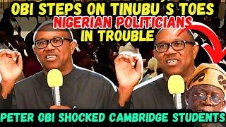 BREAKING FULL VIDEO PETER OBI DDRESSES NIGERIANS AT CAMBRIDGE DS CRIMINAL ESTABLISHMENTS ......