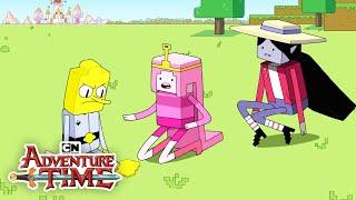 Lemongrab Tries To Plant A Tree In Minecraft  Adventure Time  Cartoon Network