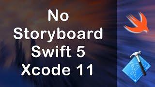 No Storyboard New Project Swift 5.1.2  Xcode 11.2.1
