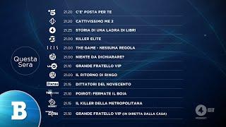 Promo prime serate Mediaset con Twentyseven