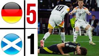 Germany vs Scotland 5-1 HIGHLIGHTS EURO 2024  Deutschland 5-1 Schottland EURO 2024