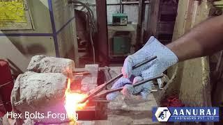 How a Bolt is Made by Hot Forging?  Big Size Hex Bolts